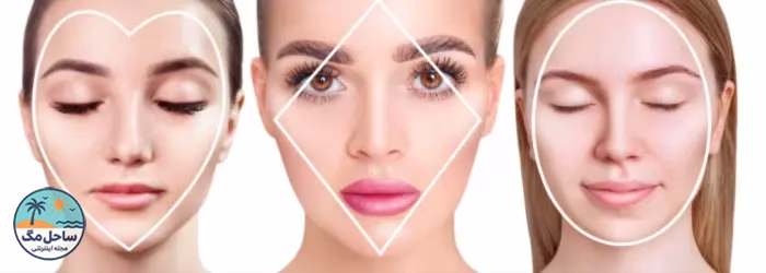 Women with different face shapes