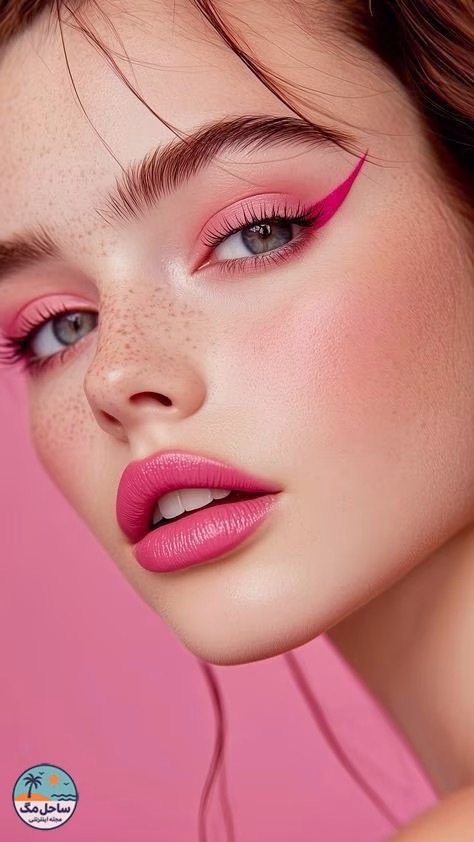 میکاپ رنگی فانتزی عروسکی با رنگهای پاستلی