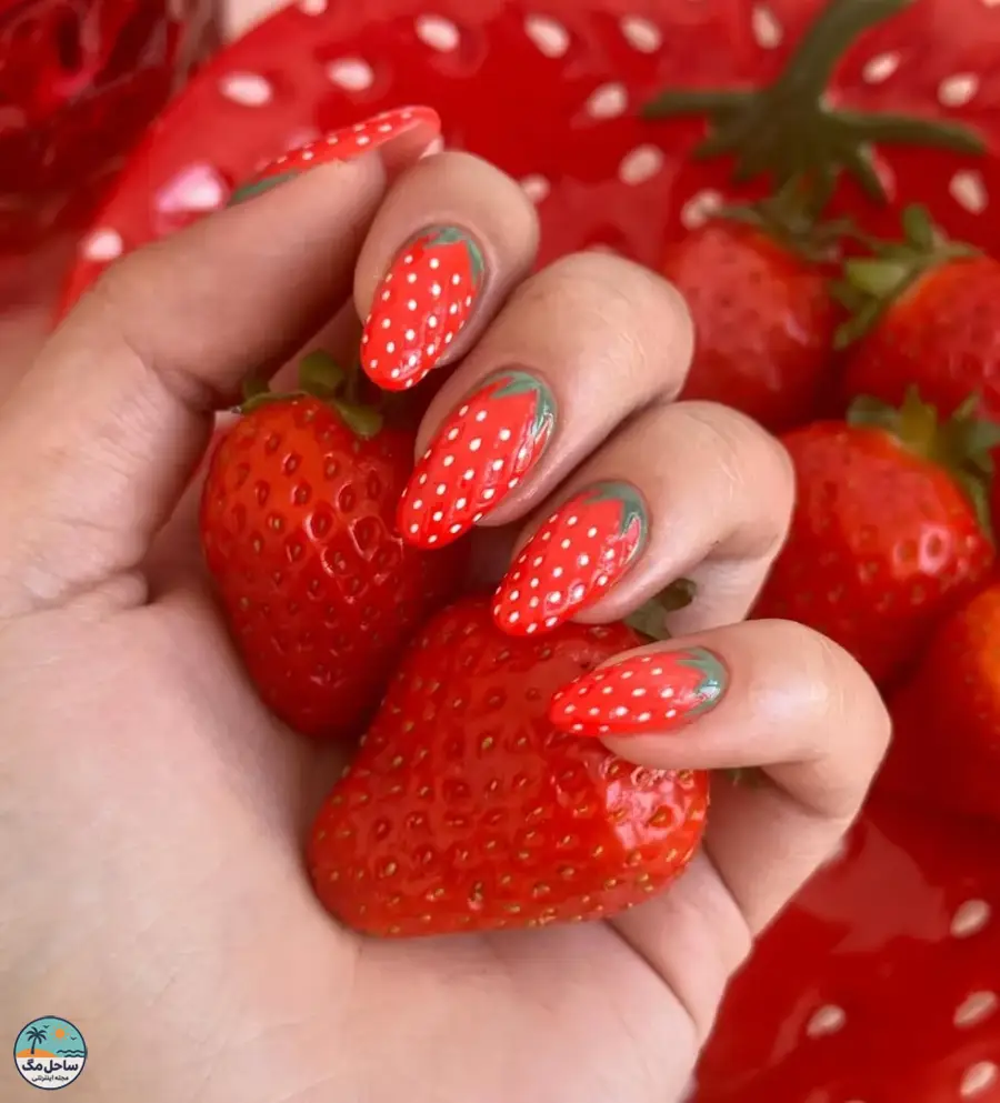 ایده‌های ناخن میوه‌ای