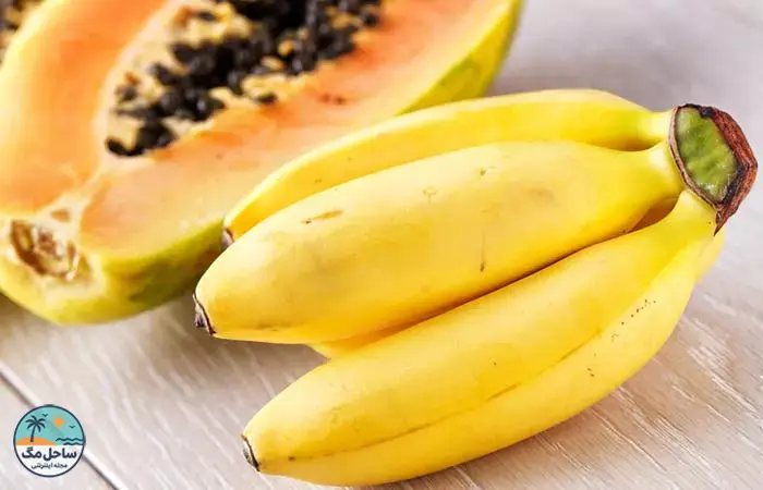 ماسک موز و پاپایا