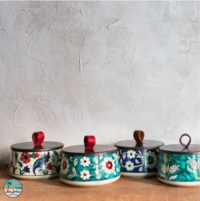ست ظروف دکوری سفالی